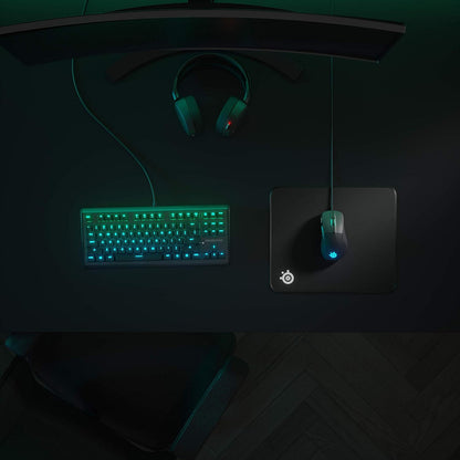 SteelSeries QcK - Alfombrilla de mouse para juegos, tela de borde c...