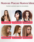 Santiway Crimpadora de cabello para mujer, juego de plancha de pelo...