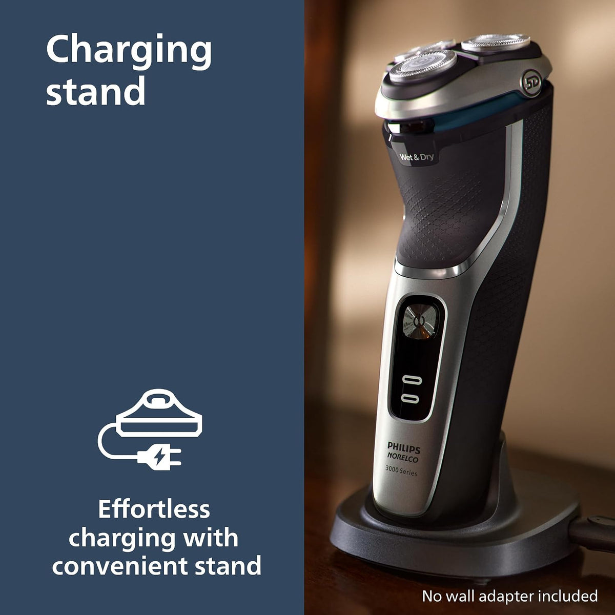 Philips Norelco Shaver 3900 Series, afeitadora eléctrica húmeda y s...