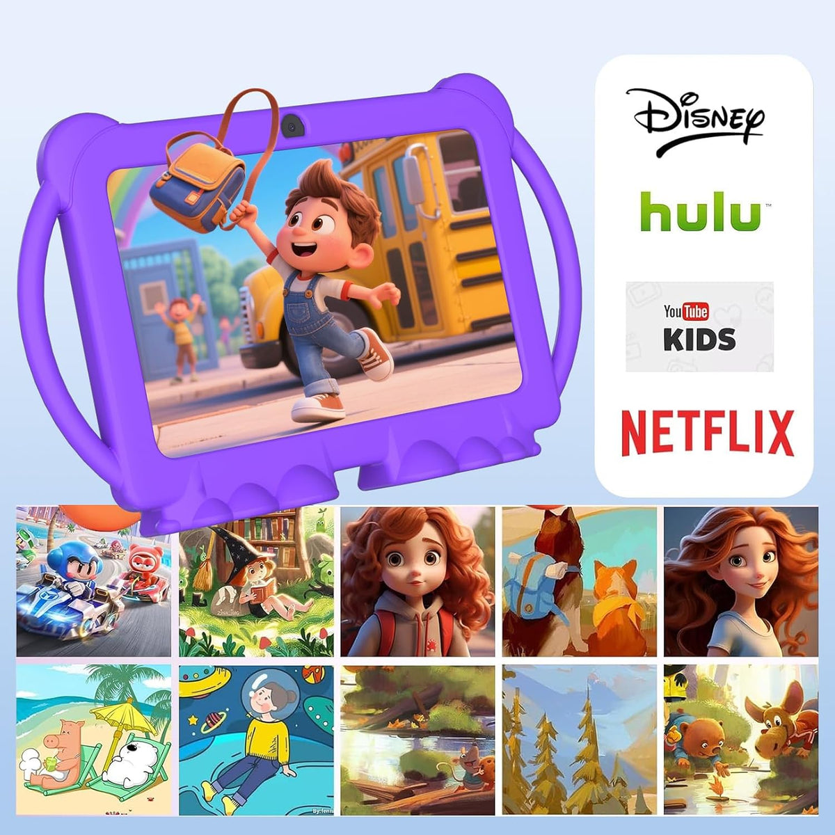 HOTTABLET Tableta para niños Android de 7 pulgadas, 4 GB de RAM 32...