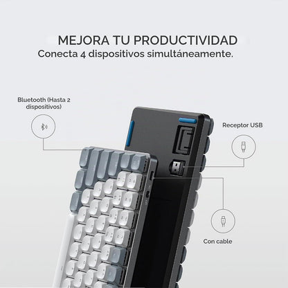 Satechi SM1 - Teclado mecánico 75% para Mac y Windows, teclado Blue...