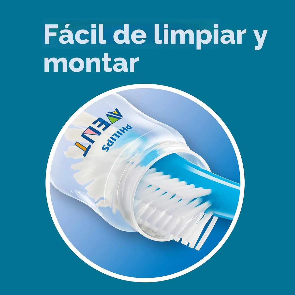 Philips Avent Biberón anticólico, flujo rápido, 11 oz, SCY106\/04 |...