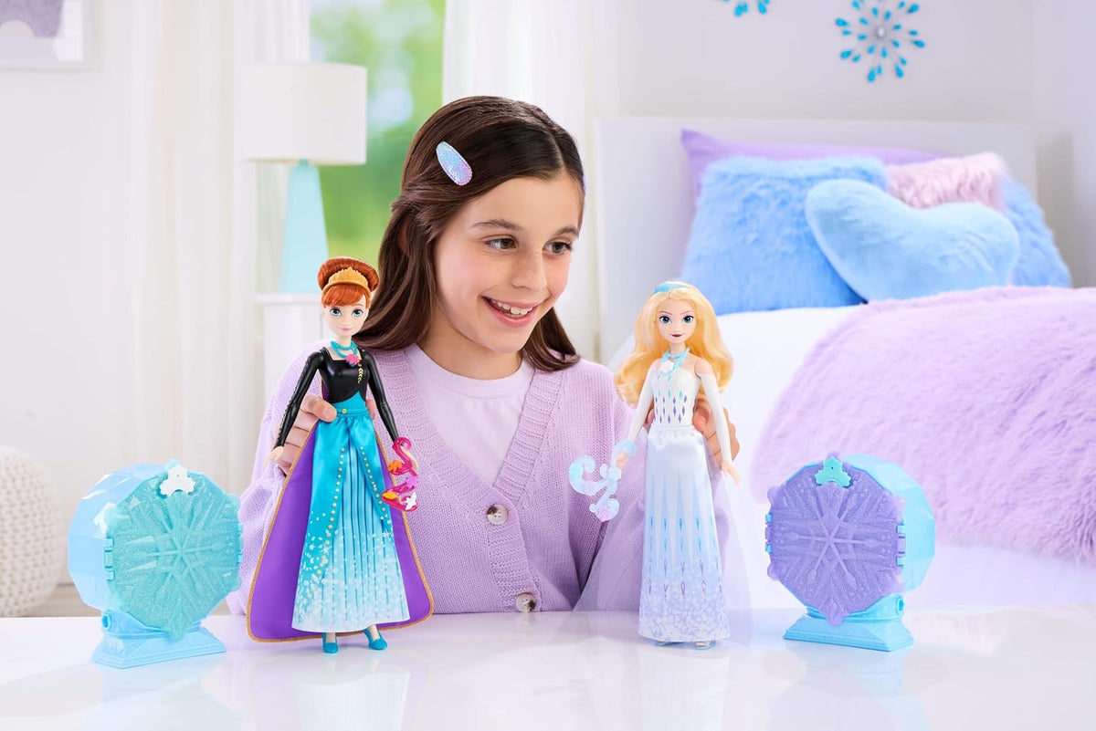 Mattel Disney Frozen 2 Elsa Fashion Doll Sorpresa Set, Spin & Revea...