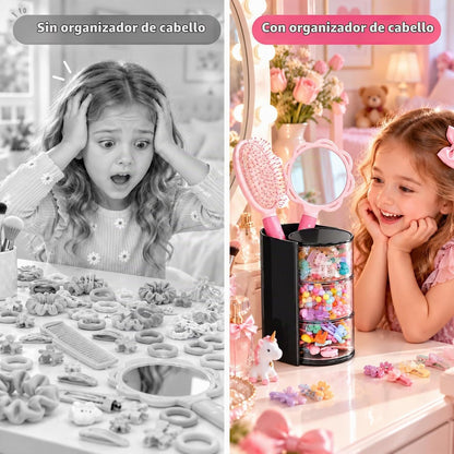 Luscinia Organizador de accesorios para el cabello con soporte para...