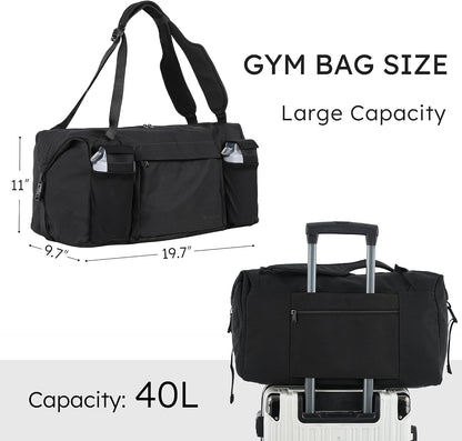 Bolsa de gimnasio Kookoomia con compartimento para zapatos y bolsil...