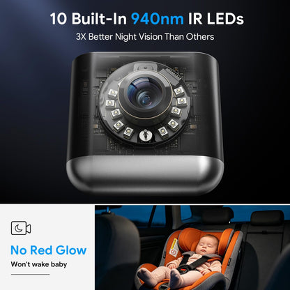 Itomoro Nuevo monitor de cámara de coche para bebé 2026 [1080P HD y...