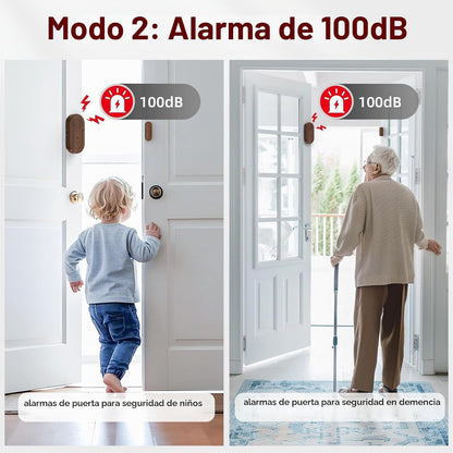 Sanjie Sensores de alarma para puerta y ventana, paquete de 5, 125d...