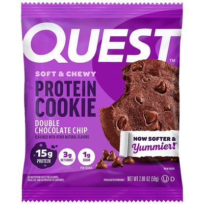 Quest Protein Cookie Mantequilla (doble chispa de chocolate) | 0.04...