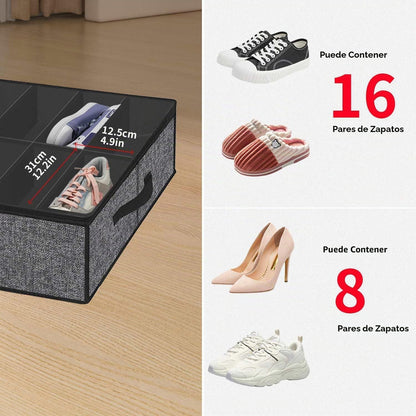 Onlyeasy Organizador Robusto para Almacenamiento de Zapatos Debajo...