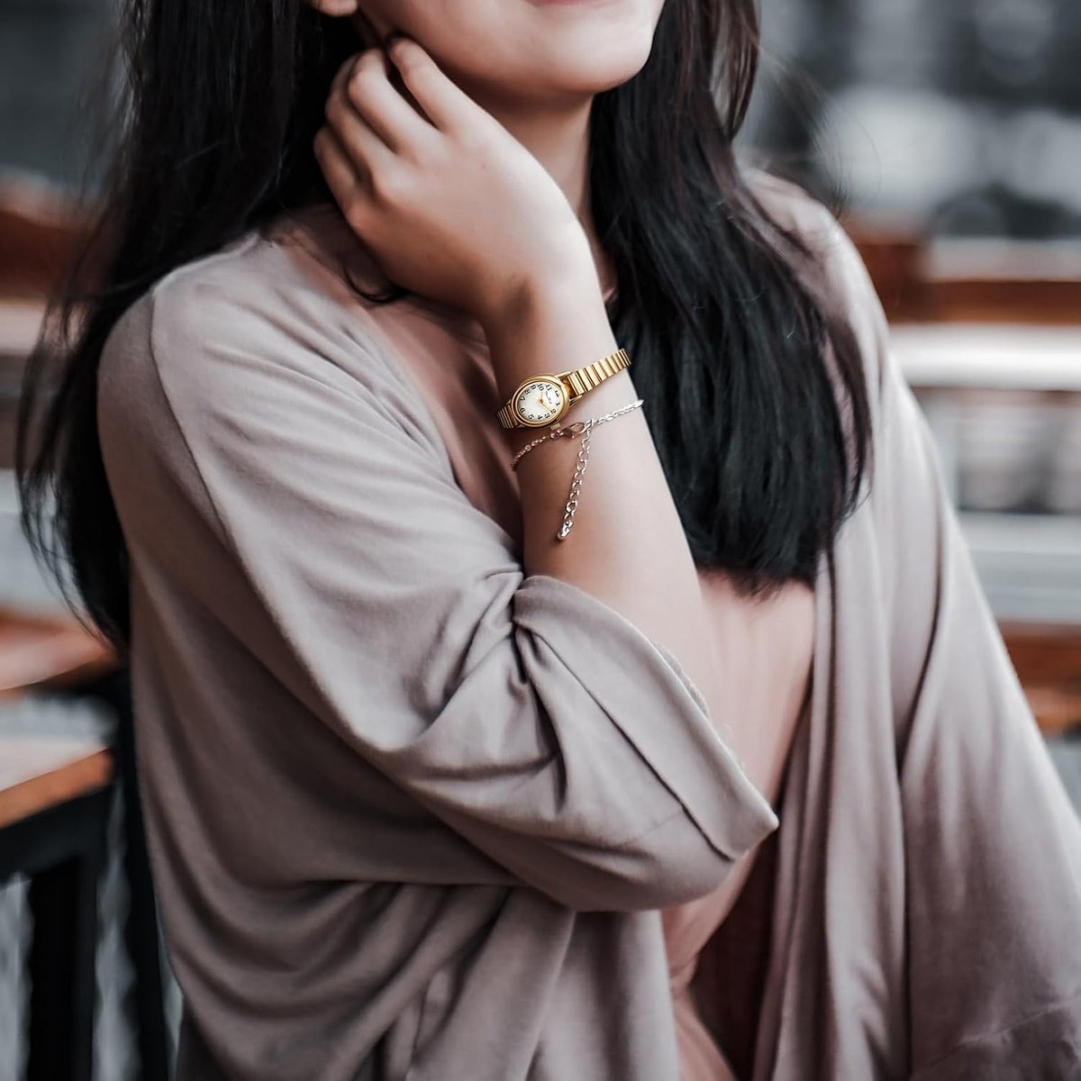 Diaofendi Reloj Pequeño de Lectura Fácil para Mujer, Reloj Analógic...