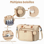 Tonyeee Bolsa de pañales, bolsa grande para pañales para bebé, impe...