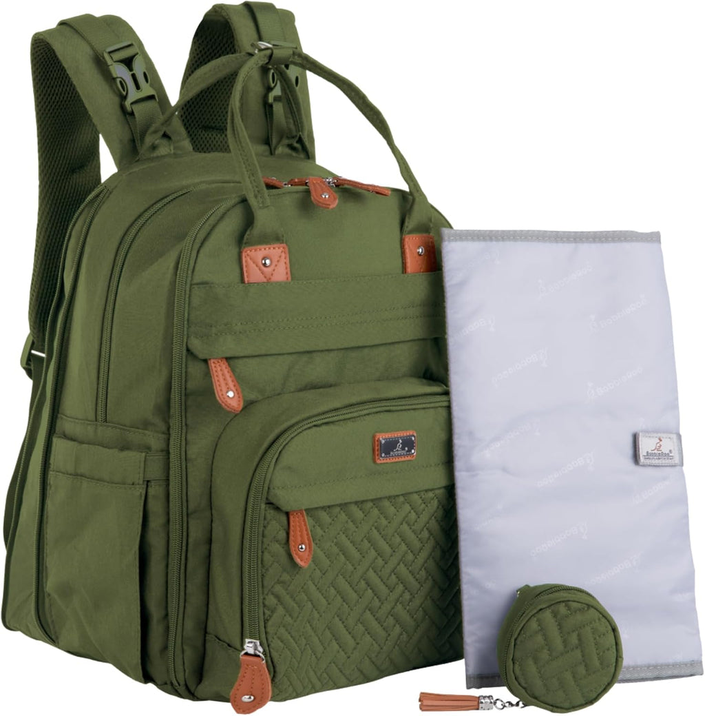 BabbleRoo Mochila para Pañales Extra Grande, Bolsa de Bebé Expandib...