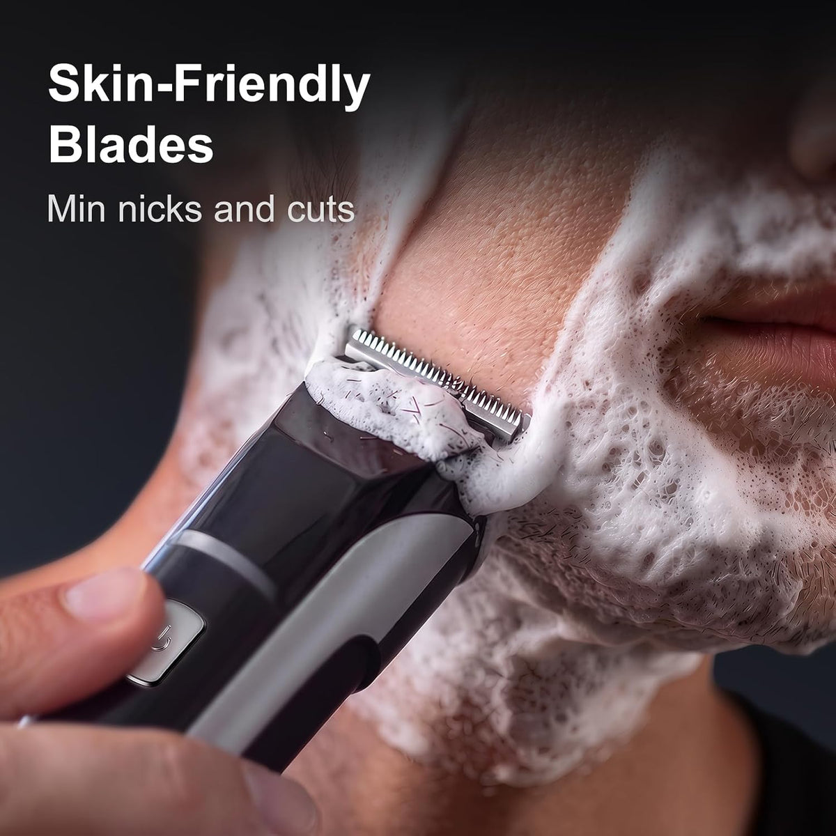 YGZ Cortadora de barba para hombres, maquinilla de afeitar eléctric...