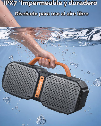 ABitmax Altavoz Bluetooth para exteriores, pico de 90 W, 35 H | Alt...