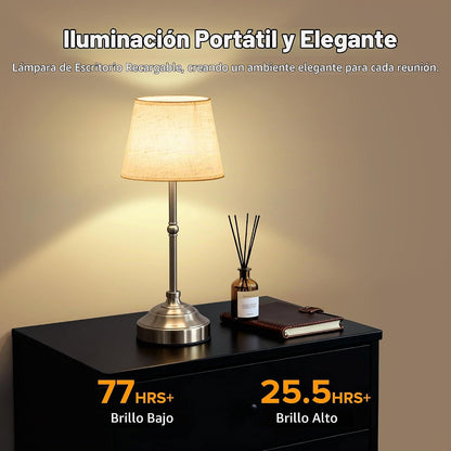 keysays Lámpara de mesa inalámbrica, lámpara de escritorio recargab...