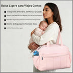 MZTUE Bolso mediano para pañales, bolso de hombro y cruzado para mamá