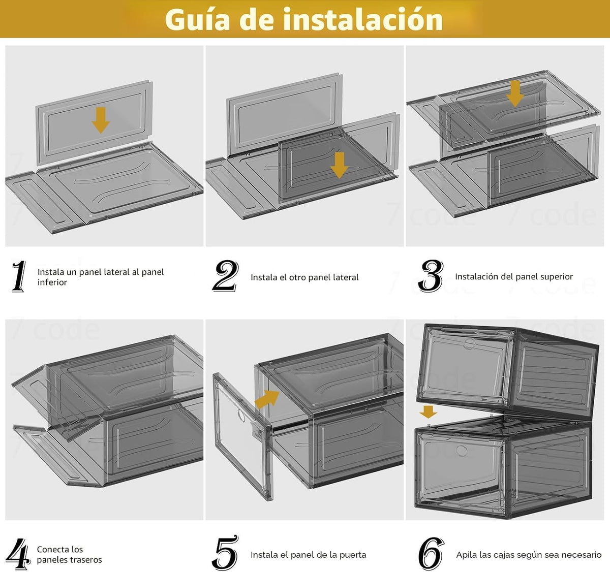 Organizador de almacenamiento de zapatos de plástico transparente,...