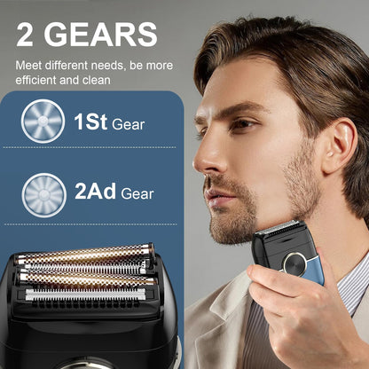 Afeitadoras eléctricas para hombres: 4 cuchillas flotantes y pantal...