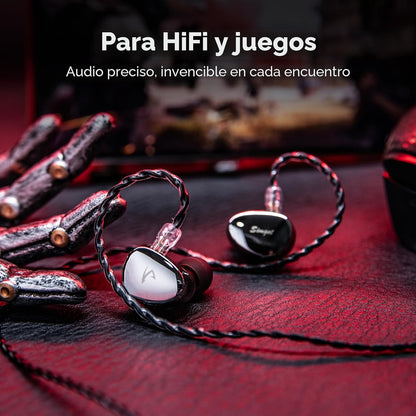 Linsoul SIMGOT EG280 1DD+1 Planar HiFi IEM y auriculares con cable...
