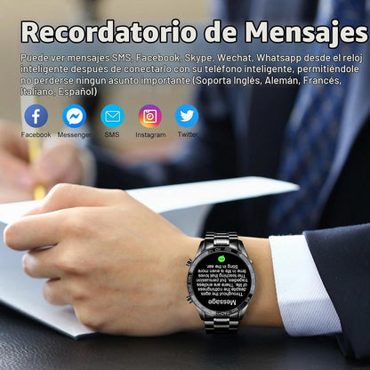 FILIEKEU Reloj inteligente para hombre para Android iOS, llamadas B...