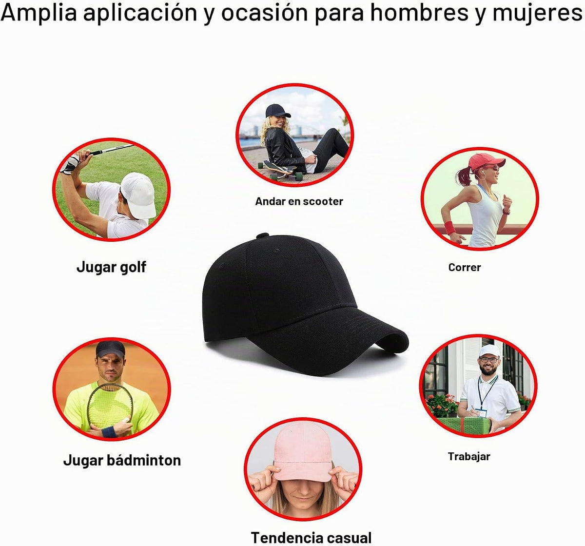 PFFY 2 paquetes de gorra de béisbol Golf Dad Hat para hombres y muj...