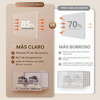 Pinkpum - Paquete de 15 cajas de almacenamiento de zapatos extra gr...