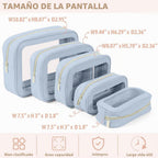 YOPCDJ Juego de 5 bolsas organizadoras para pañales, bolsa de aseo...