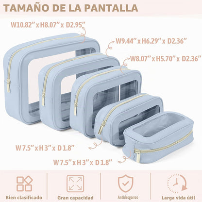 YOPCDJ Juego de 5 bolsas organizadoras para pañales, bolsa de aseo...