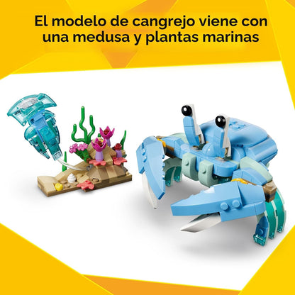 LEGO Creator 3 en 1 Animales marinos: hermosos delfines 31385 | Jug...