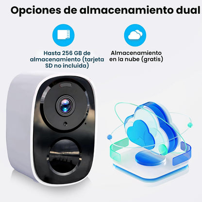 Cámaras de seguridad 2K actualizadas 2026 inalámbricas para exterio...