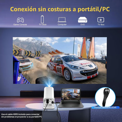 Mini proyector YGSKK con Wifi y Bluetooth, aplicaciones integradas,...