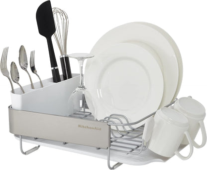 KitchenAid Escurridor compacto de alambre satinado resistente al óx...