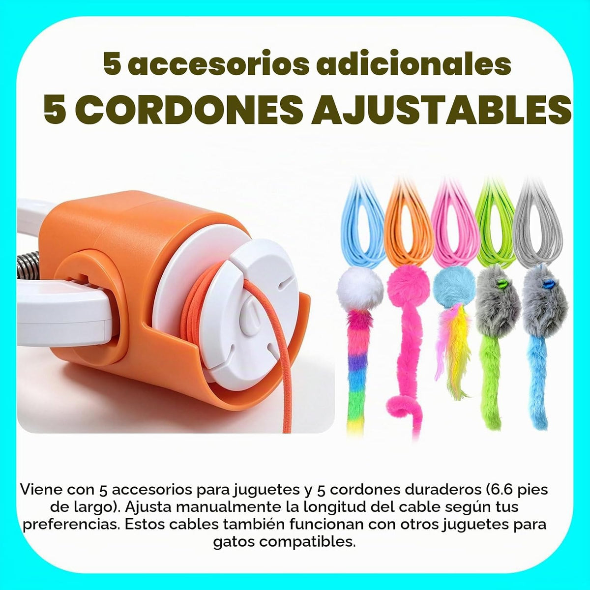 HAPPYCODE Gato interactivo juguete puerta colgante gatito juguetes...