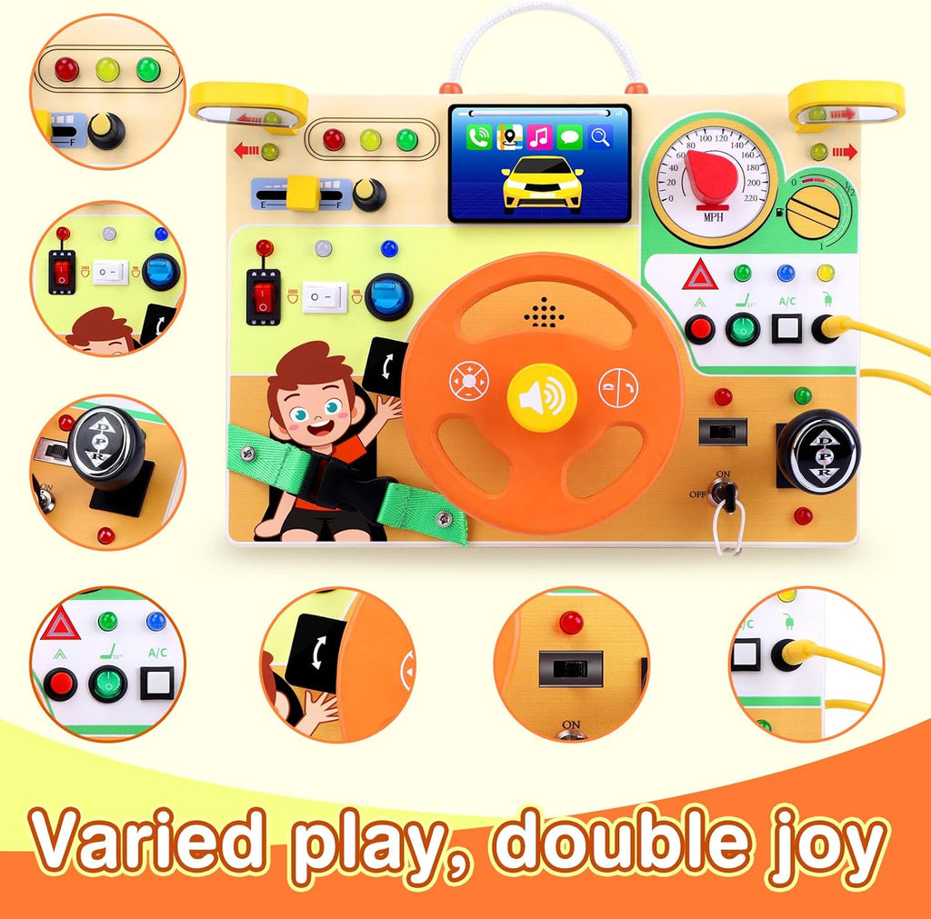 Grarain Tablero de actividades para niños pequeños \u2013 Juguete e...