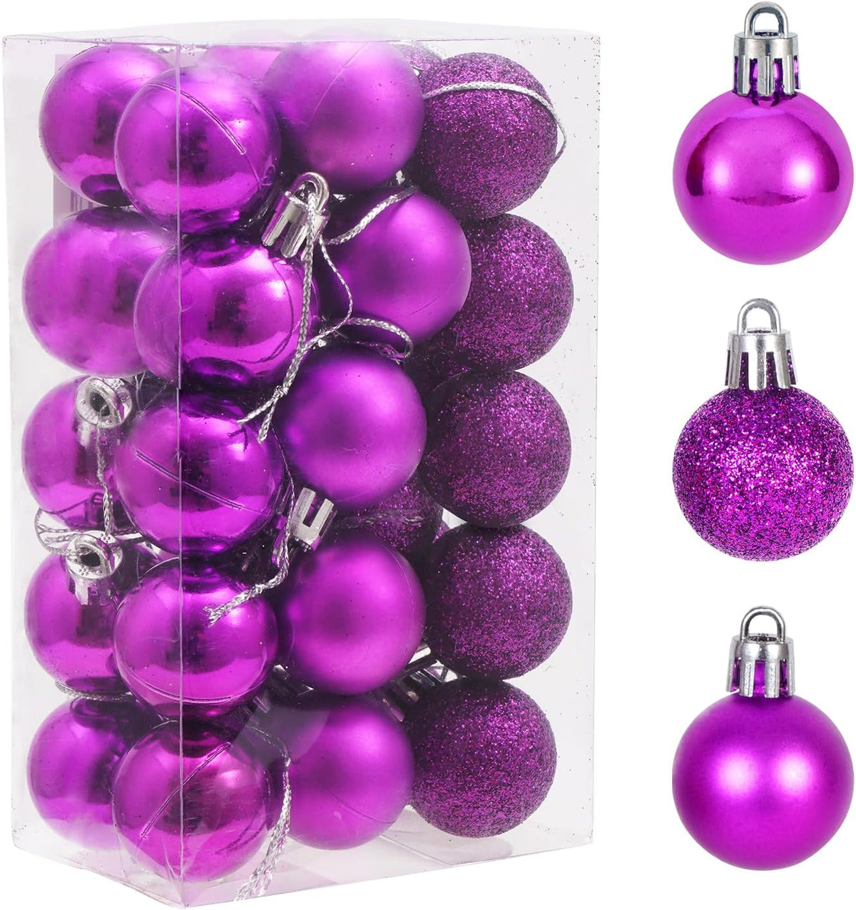 Adornos de Navidad, 30 esferas, decoración de árbol de Navidad, irr...