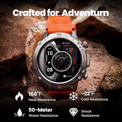 Reloj inteligente para correr para hombres, 1,43" AMOLED, resistent...