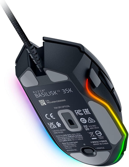 Razer Basilisk V3 35K - Ratón ergonómico para juegos con cable tota...