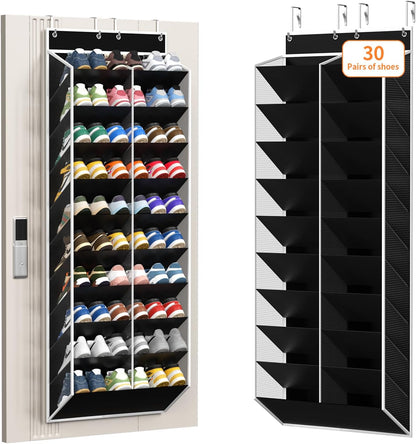 KEEPJOY 20-30 pares de organizadores de zapatos sobre la puerta, za...