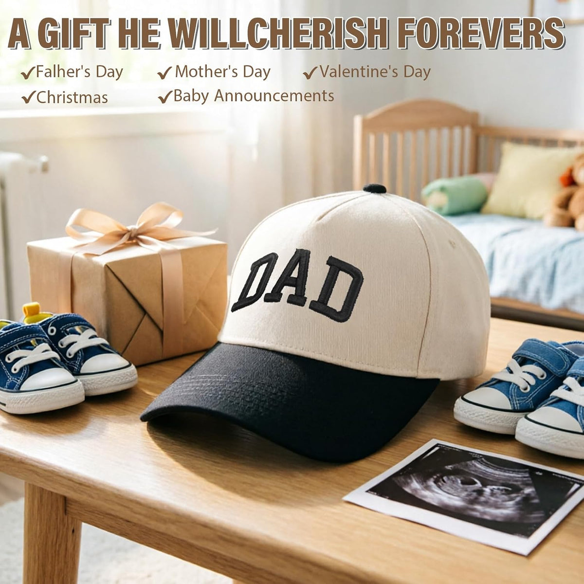 Abdkw Sombrero para papá para hombres, regalos para papá de hija, e...