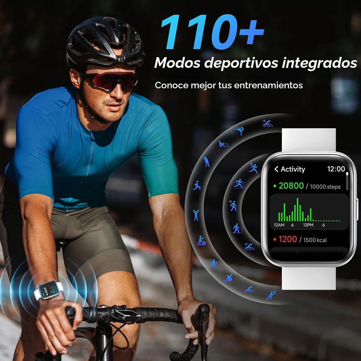 Fitpolo Relojes Inteligentes para Hombres\/Mujeres, Reloj Rastreado...