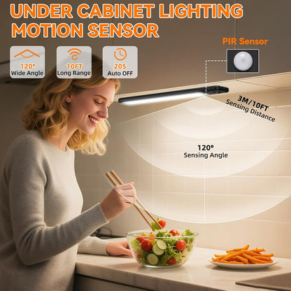 Iluminación inalámbrica para debajo del gabinete, luz con sensor de...
