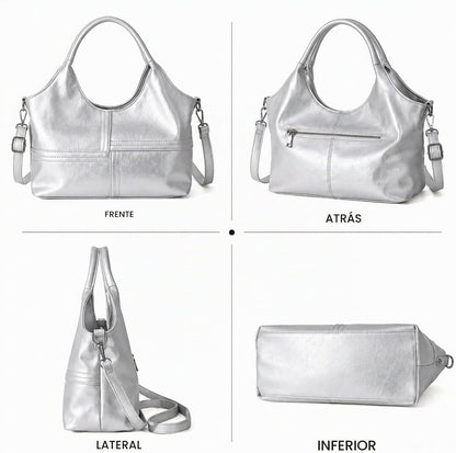 KOGTLA Bolsos de cuero vegano para mujer con correa de bandolera de...