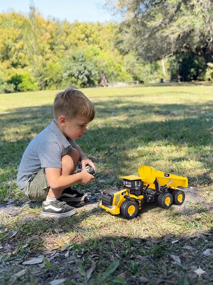 KIDDITOY Camión volquete RC de 15.4 pulgadas para niños, vehículo d...