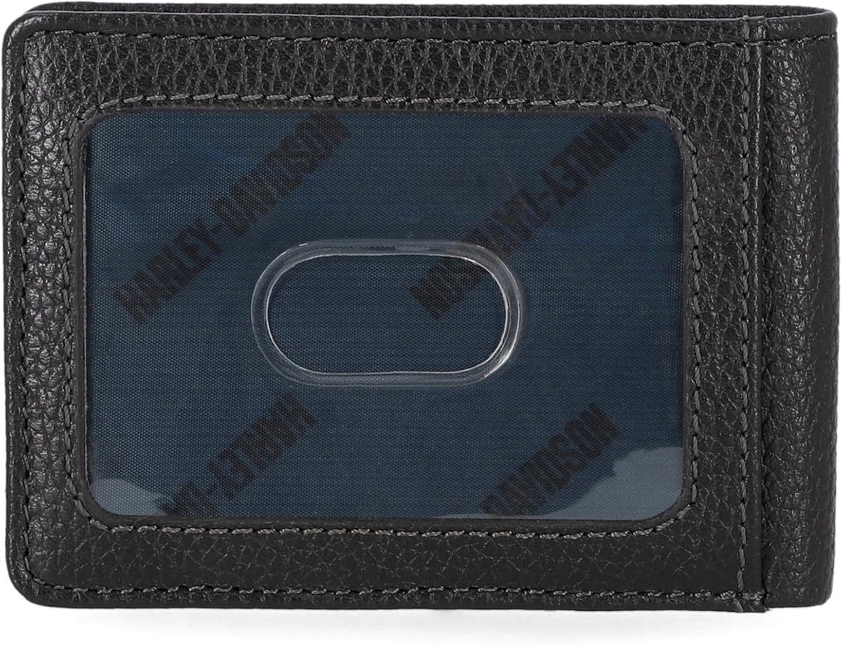 Harley-Davidson Billetera delgada de cuero genuino con bloqueo Rfid...