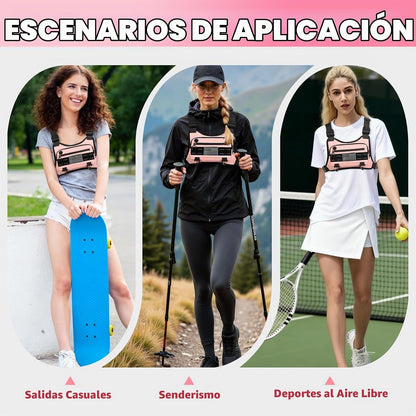 Muserise Bolsa de pecho deportiva para hombres y mujeres, resistent...