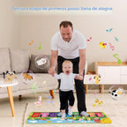 FOKI - Alfombrilla para piano de piso, juguetes para bebés y niños...