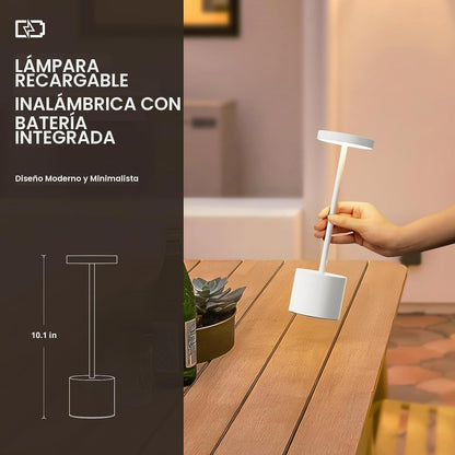 Kakanuo Juego de lámpara inalámbrica blanca, lámpara recargable, 3...