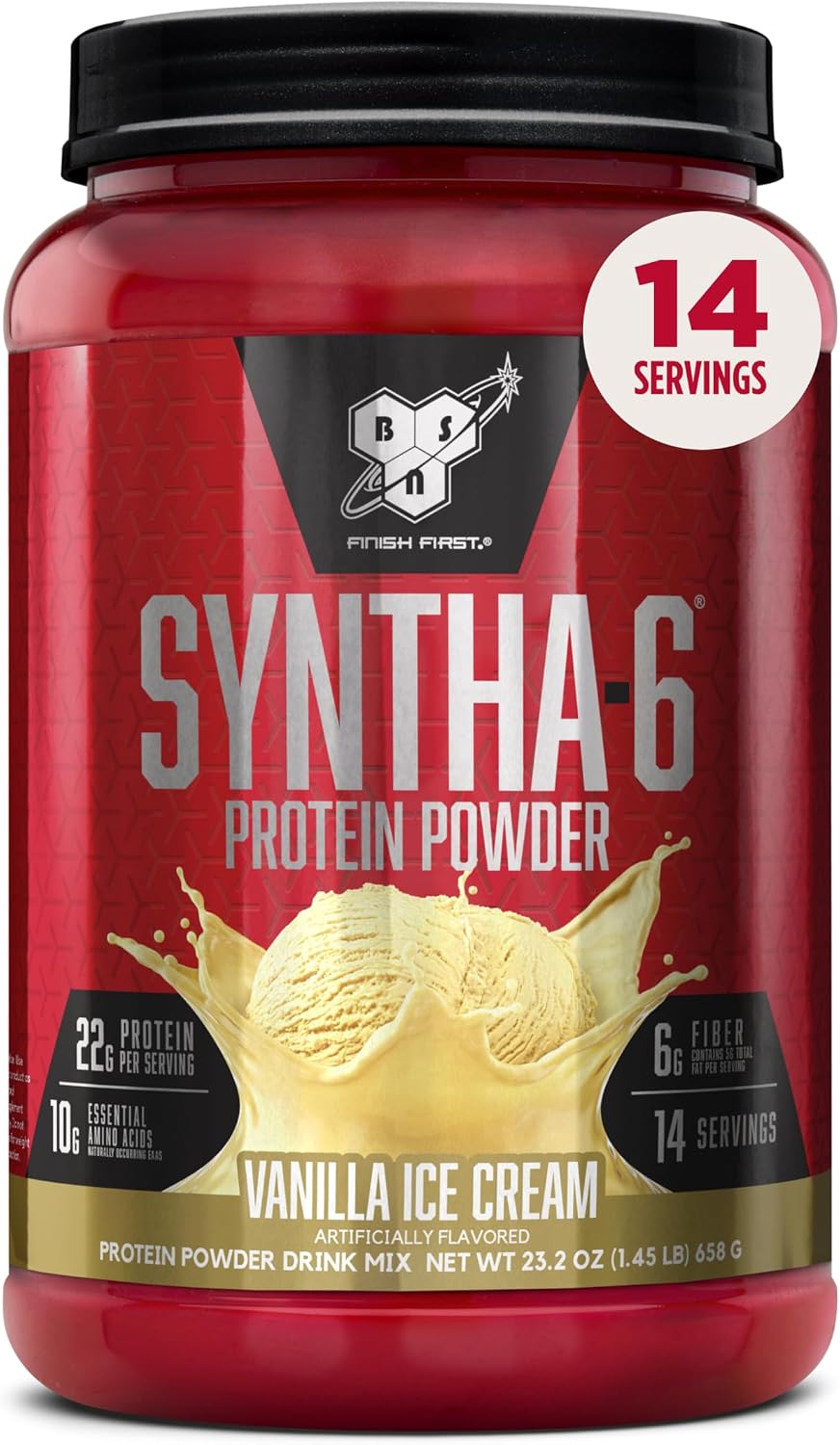 BSN SYNTHA-6 - Proteína en polvo premium, 0.21 onzas de fibra | Mez...