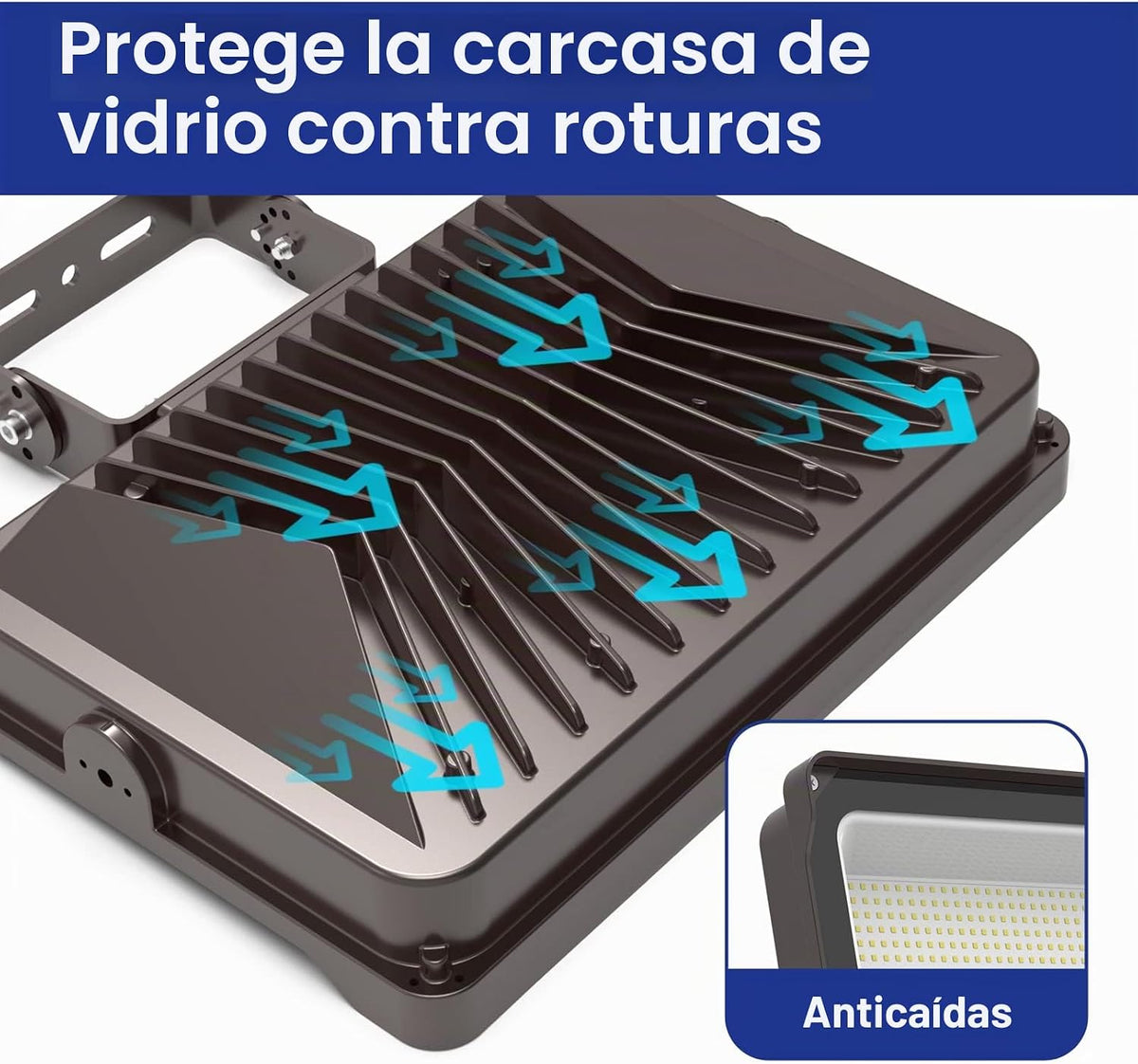 HYPERLITE - Reflector LED de 200 W 24000 lm 5000 K Luz diurna IP65...