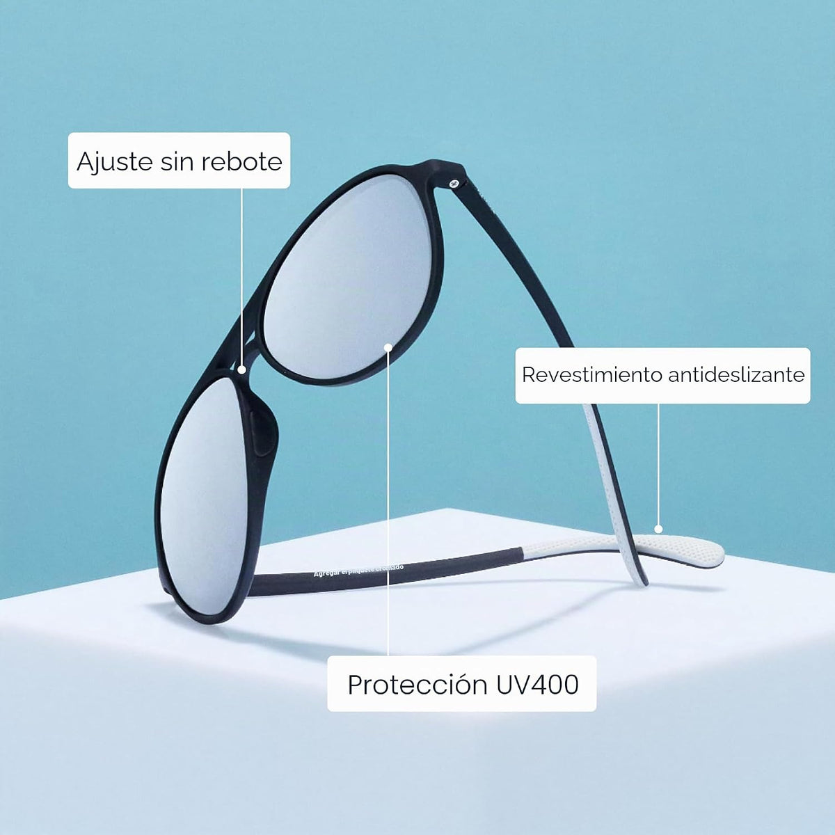 goodr Gafas de sol polarizadas Mach G para mujer y hombre | Marco d...